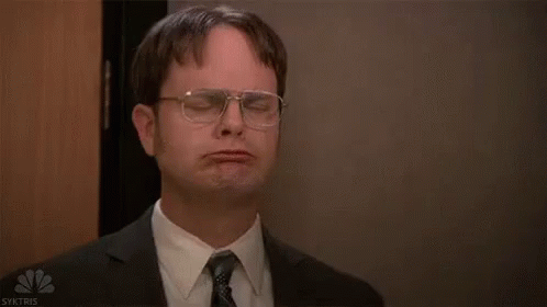 Reaction GIF from The Office after the second developer reported their commits were back